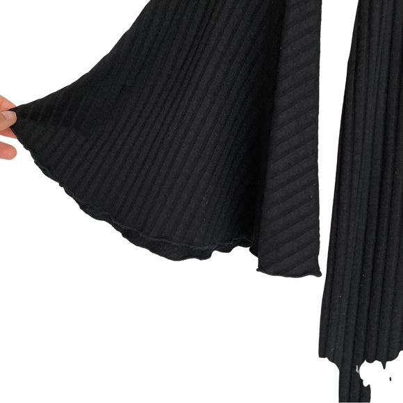 ASOS Ladies Maternity Evening Maxi black Dress Long Sleeve turtle Neck Size 10 - Picture 3 of 6